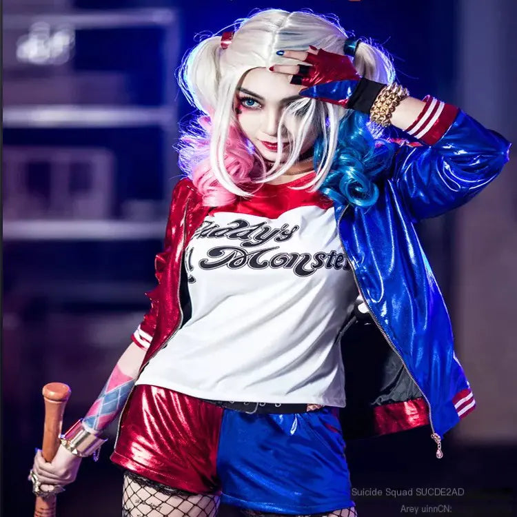 Suicide Squad Harley Quinn Cosplay Costume Wholesale