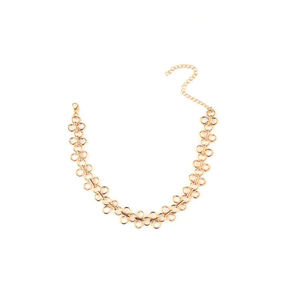 Fashionable Metal Chain Bra and Body Jewelry Bikini