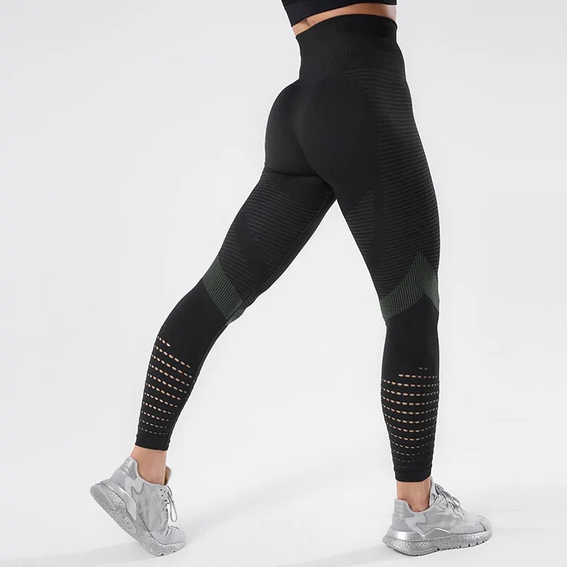 CHRLEISURE Seamless High Waist Push-Up Leggings: New Women&