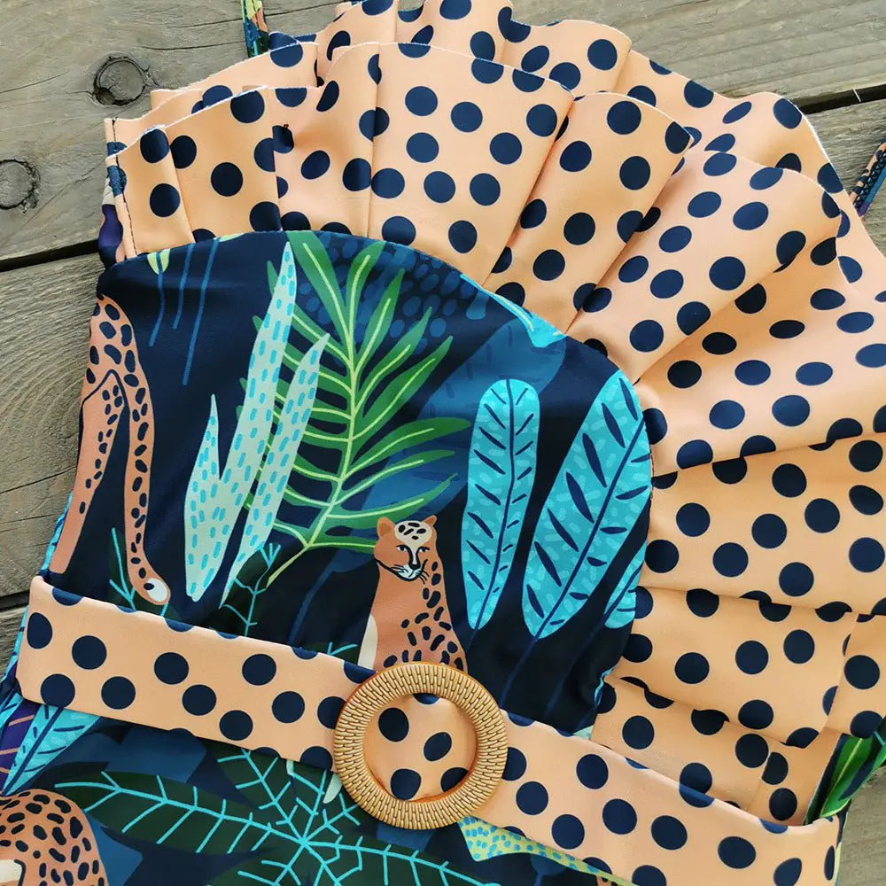 Ruffle Monokini Swimsuit