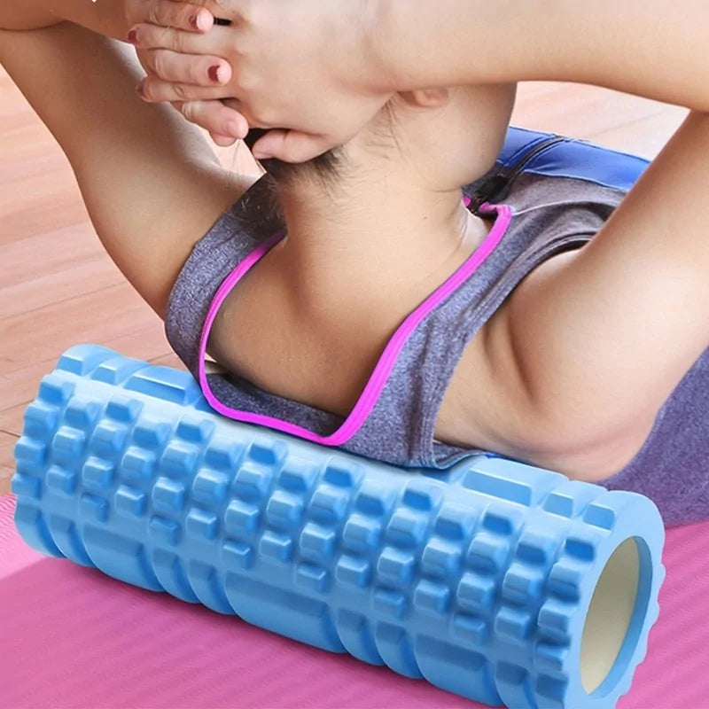 Fitness Foam Roller Set: Yoga Column &amp; Soft Yoga Block