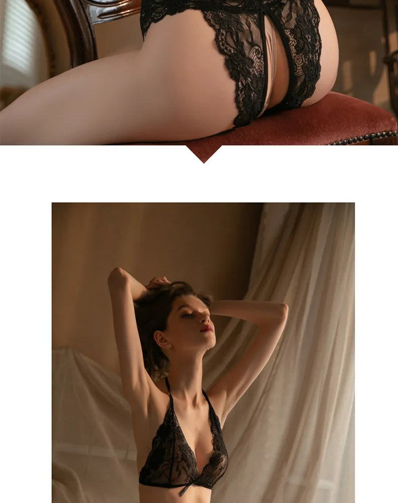 Nylon Sexy Plus Size Lace Ladies Briefs