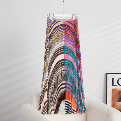 Mixed Print Pleated Set