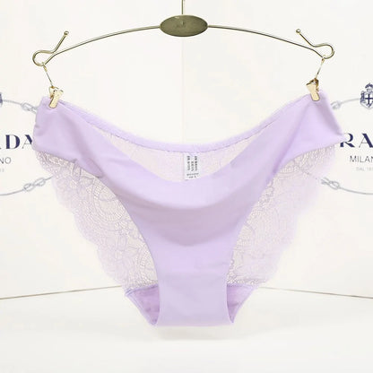 Ladies Transparent Low-Rise Cotton Briefs