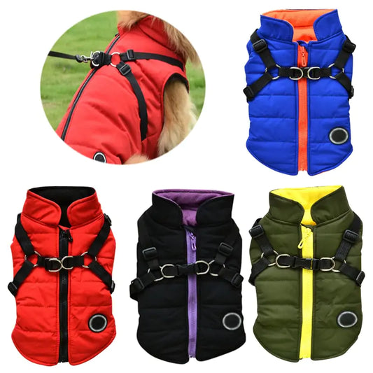 Waterproof Pet Coat with Harness