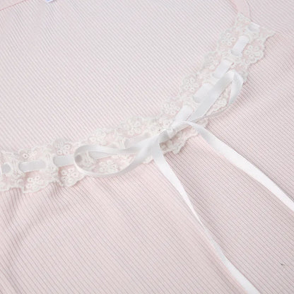 Bandage Coquette Bow Cropped Top