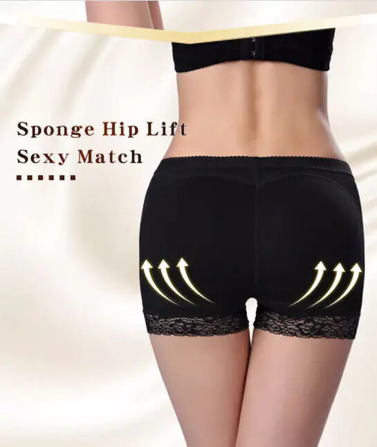 Booty Shaper Padded Underwear Panty Women's FAKE ASS Butt Lifter & Hip Enhancer