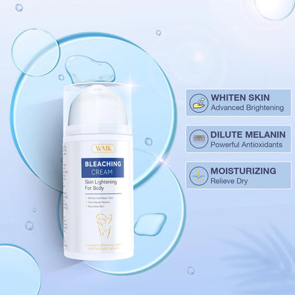 WMK Skin Lightening Cream for Intimate Areas – Vitamin C Dark Spot Remover for Underarms, Knees, Elbows &amp; Bikini Line