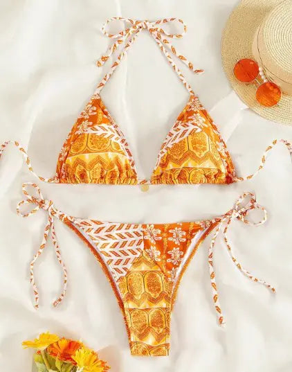 Bohemian Style Bikini Set