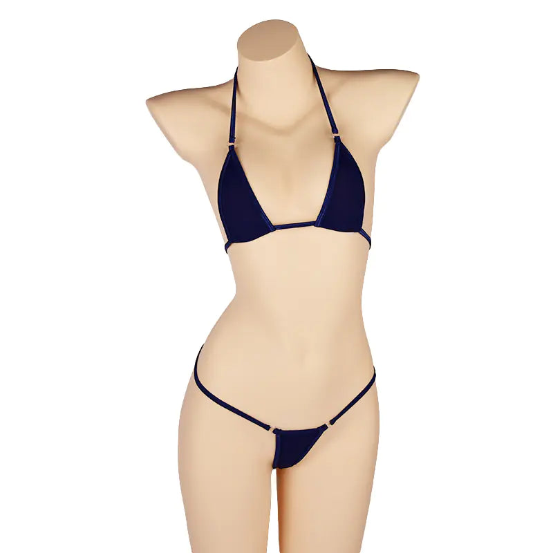 Lingerie Set with Ultra-Thin Sheer Material (Bikini Style)