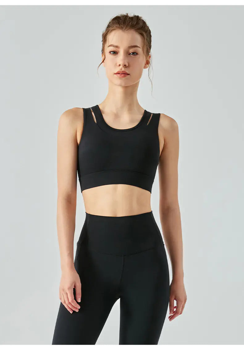 Fake two cut-out sports underwear