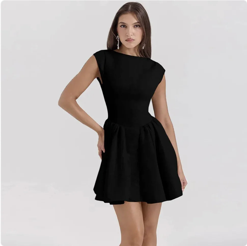 Women's Lace-Up Backless Waist-Tie Dress