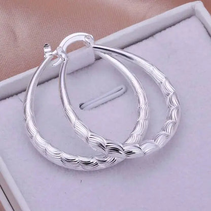 Fashion for women 925 Sterling Silver wedding hook beautiful High quality Earring Jewelry gift