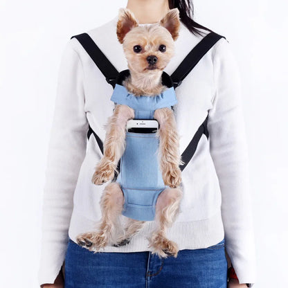 Denim Pet Dog Carrier Bag