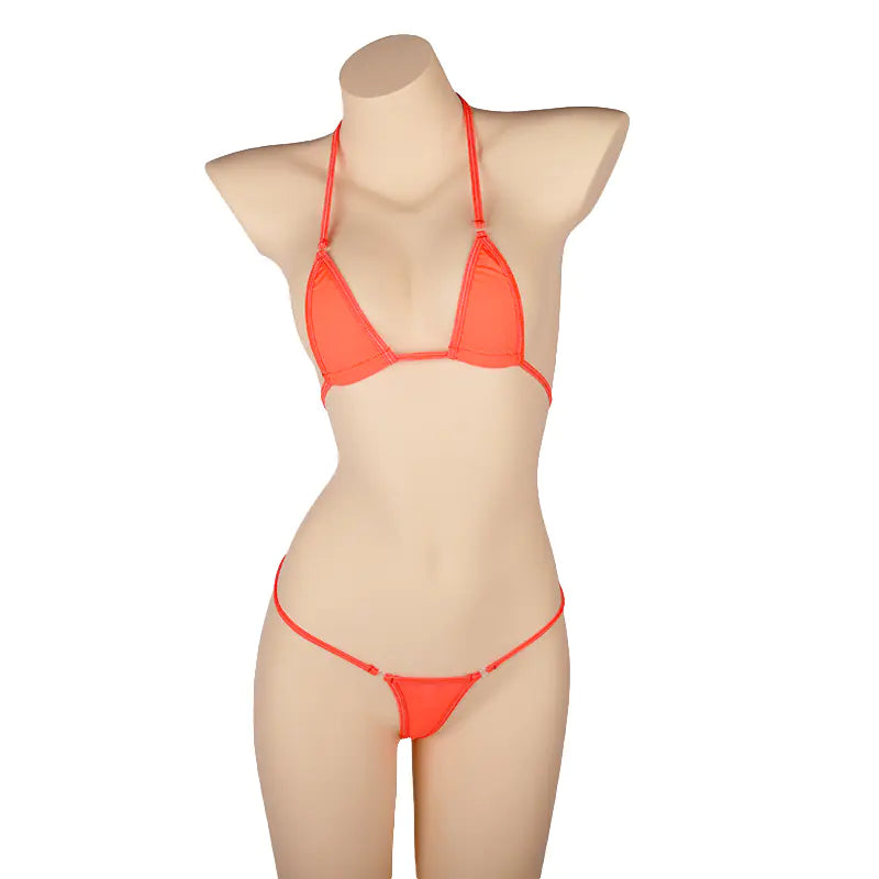Lingerie Set with Ultra-Thin Sheer Material (Bikini Style)