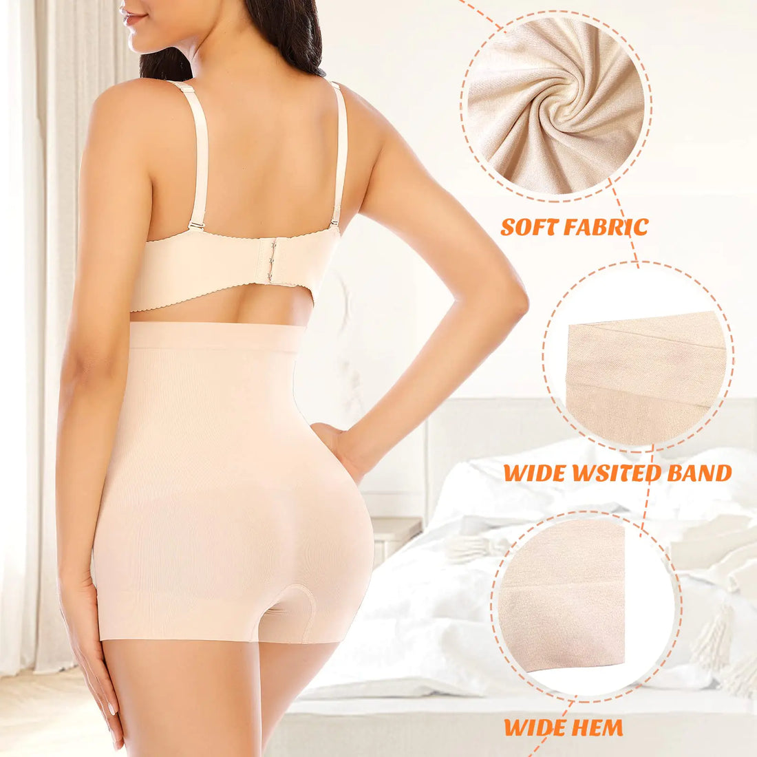 Womens Seamless Shaping Boyshorts Panties Tummy Control Underwear Slimming Shapewear Shorts 