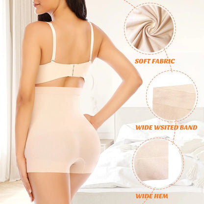 Womens Seamless Shaping Boyshorts Panties Tummy Control Underwear Slimming Shapewear Shorts 