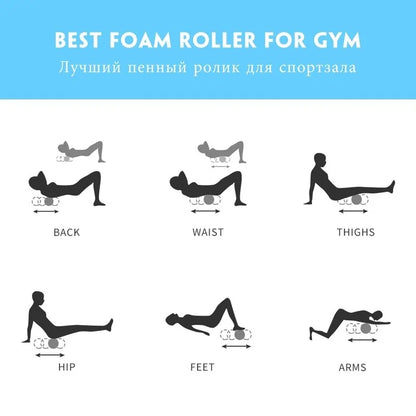 Fitness Foam Roller Set: Yoga Column &amp; Soft Yoga Block