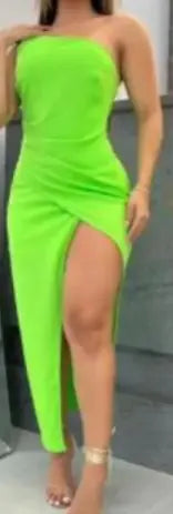 One Shoulder Midi Dress