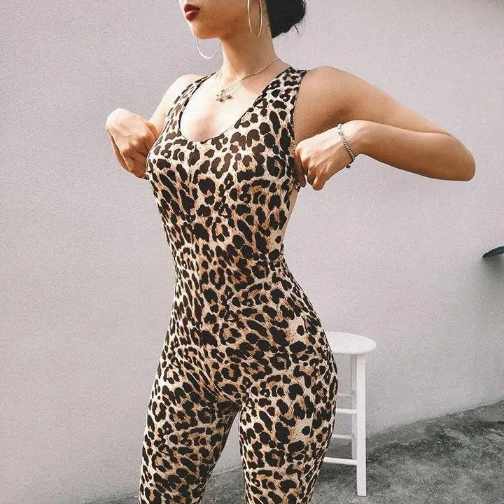 One Piece Leopard Print Bodysuit