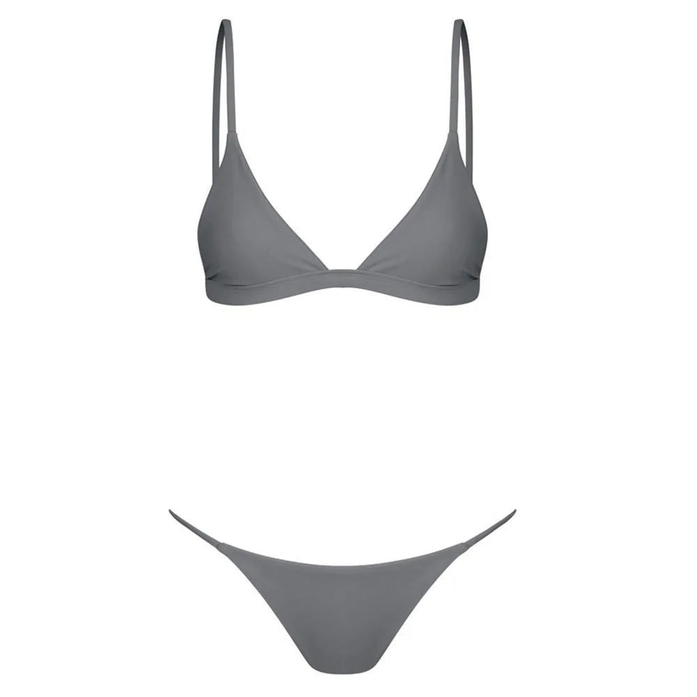 Bandeau Bandage Bikini Set for Women: Push-up Brazilian Swimwear