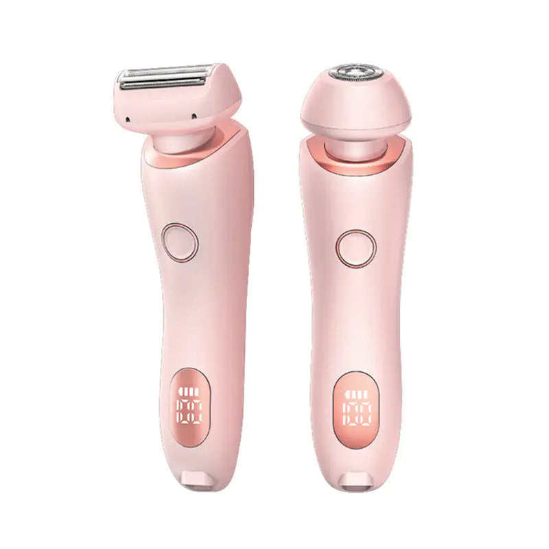 “2-in-1 USB Rechargeable Hair Remover &amp; Epilator – Smooth Shave for Face, Body, and Bikini”