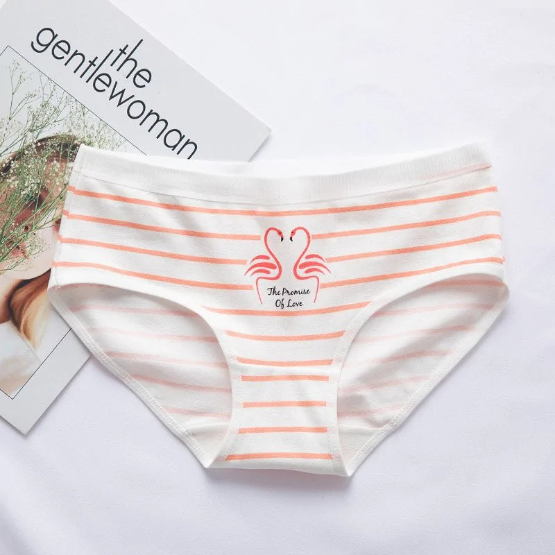 Cotton Flamingo Print Women's Panties