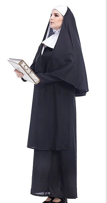 Nun Costume for Halloween Role-Playing Outfit