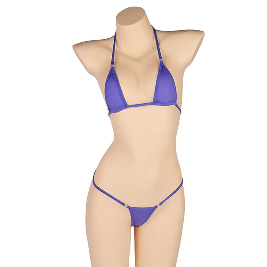 Lingerie Set with Ultra-Thin Sheer Material (Bikini Style)