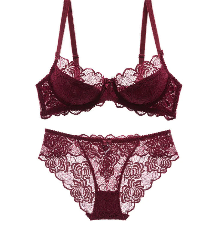 Summer Plus Size Women's Bra Set - Lightweight French Design