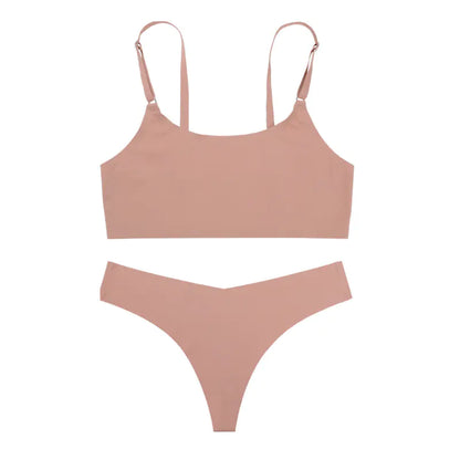 Seamless Bra and Camisole Set for Women, Breathable