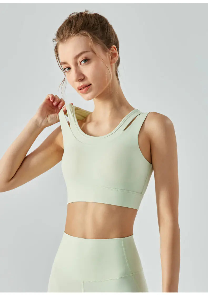 Fake two cut-out sports underwear