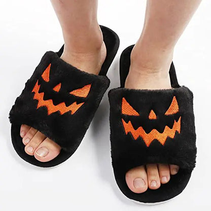 Kawaii Halloween Plush Slippers for Women Cosplay