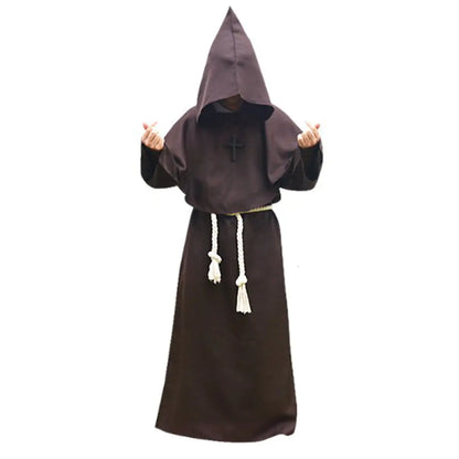 Medieval Priest Robe for Halloween Cosplay Costume