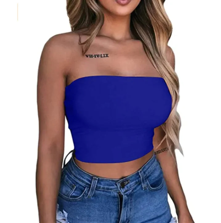 Exposed belly button wrap chest