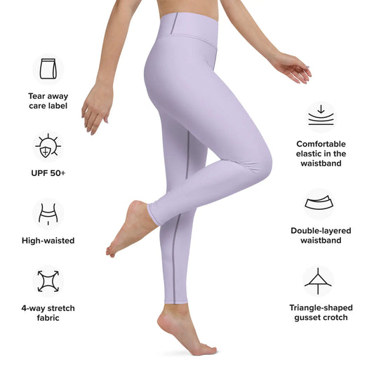 Women's Tropical Purple Sunset Yoga Leggings