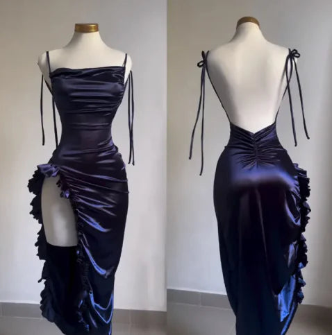 Summer High-Grade Backless Spaghetti Strap Dress