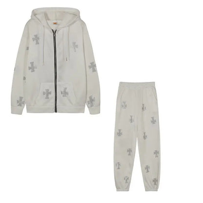 Cross Design Two-Piece Set