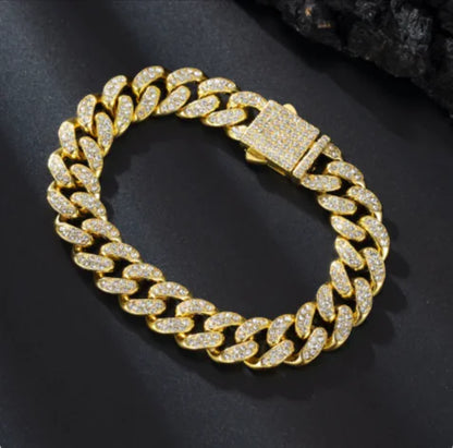 13mm Iced Cuban Link Set