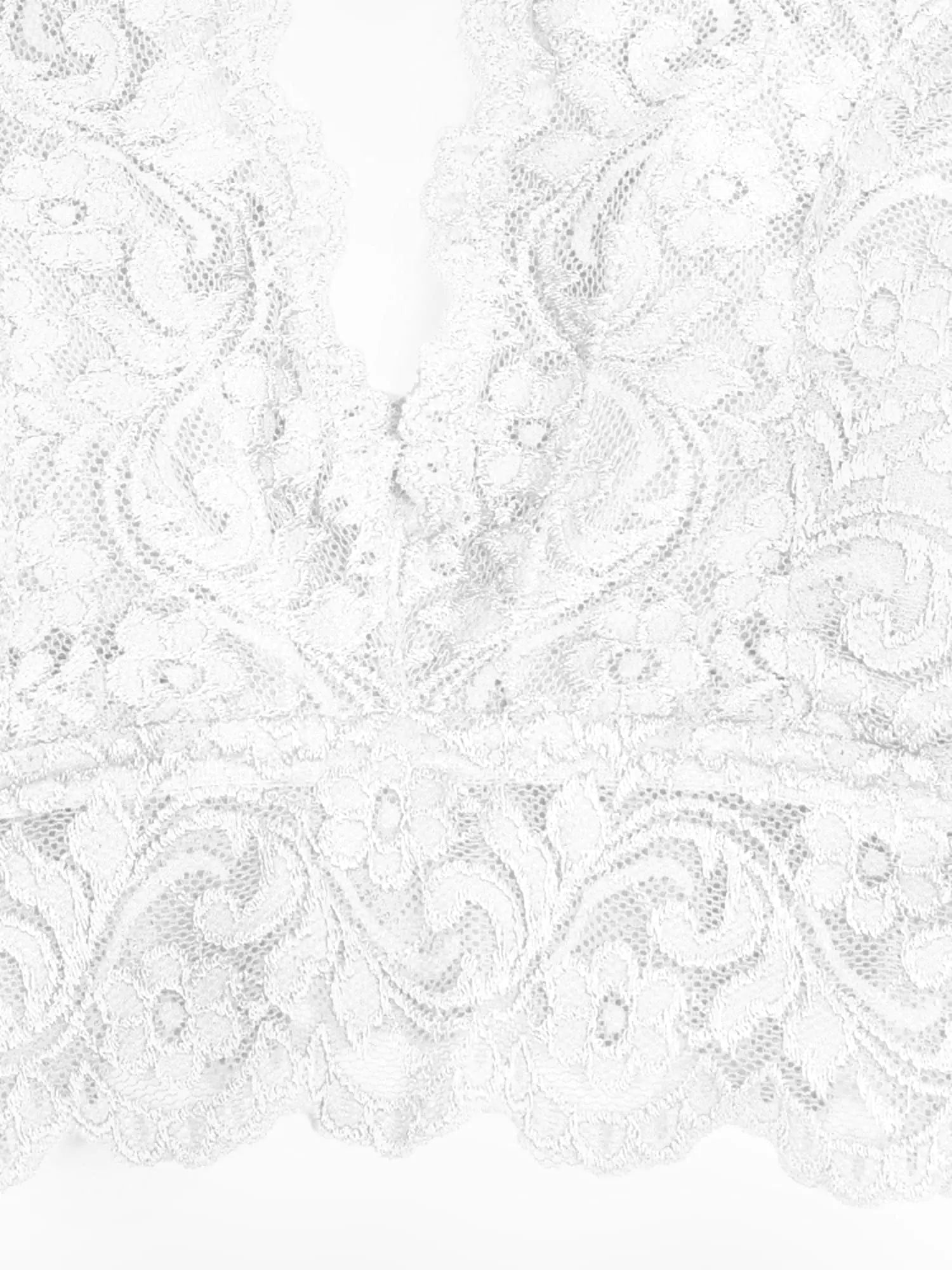 Smart &amp; Sexy Signature Lace Deep V, Wireless Bralette for Women, available in Multi Packs Small White - 1 Pack