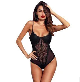 Lace Backless Lingerie Bodysuit for Women