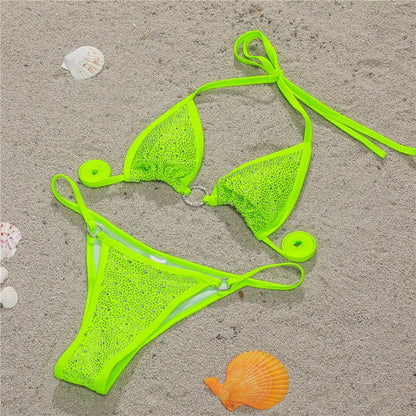 Bandage Mini Thong Bikini Set
