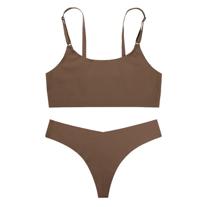 Seamless Bra and Camisole Set for Women, Breathable