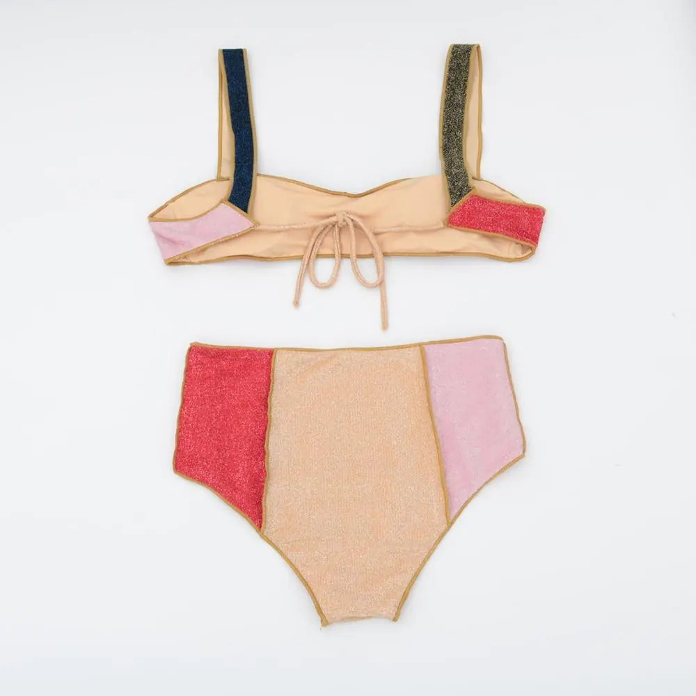 Harriet High Waist Patchwork Bikini (Private Listing U1665736)