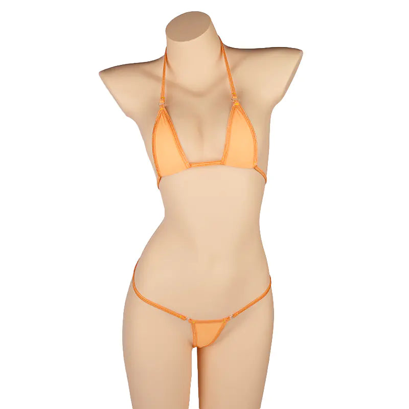 Lingerie Set with Ultra-Thin Sheer Material (Bikini Style)