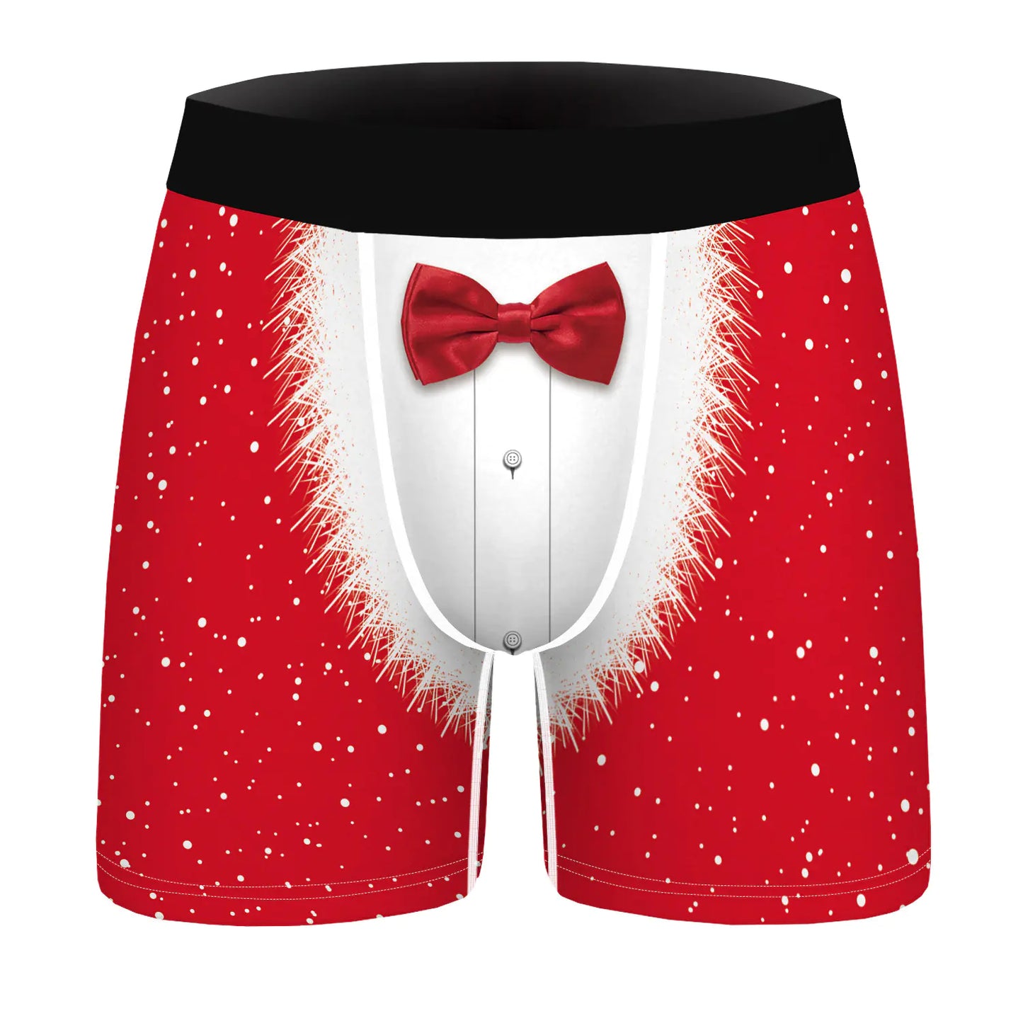 Men's Breathable Polyester Christmas Costume Panties