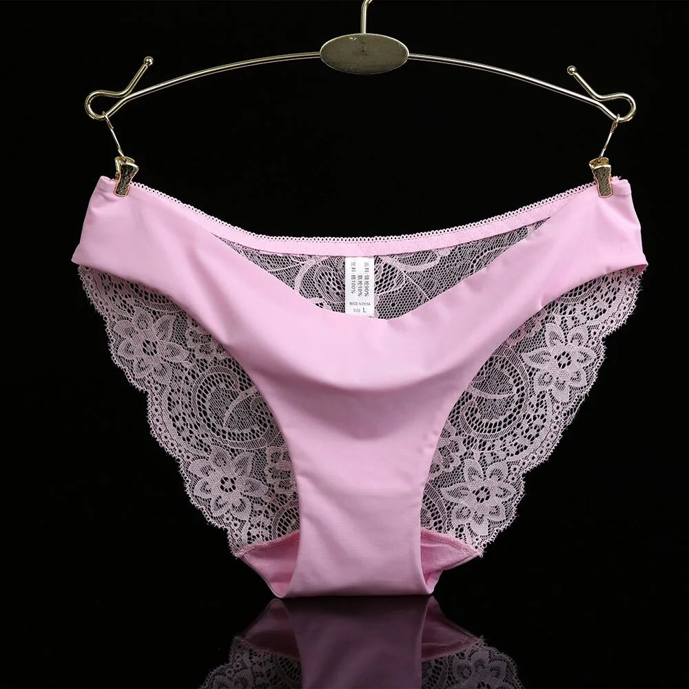 Ladies Transparent Low-Rise Cotton Briefs