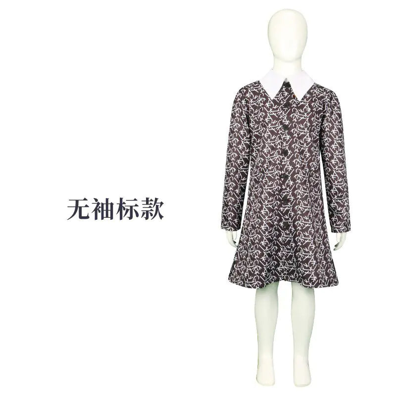 Wednesday Adams Cosplay Dress - Black Tulle Skirt