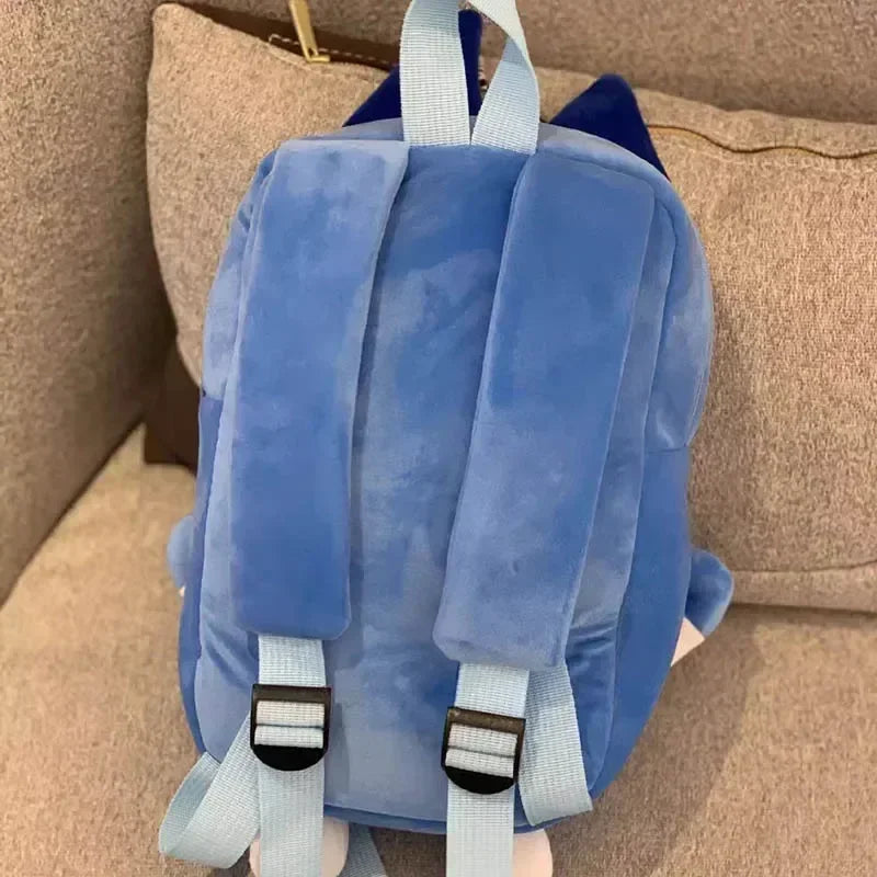 Bluey Family Cosplay Kindergarten Children's Cartoon School Bag Bluebin Dog Backpack Kawaii Blue Orange Dog Backpack Children's