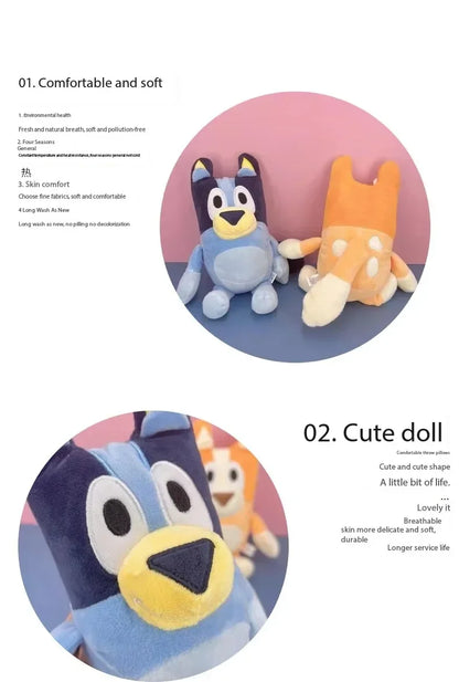 17/28cm Bluey &amp; Bingo Family Plush Toys - Cartoon Dog Stuffed Animals, Soft Plush Dolls, Perfect For Birthday &amp; Christmas Gifts
